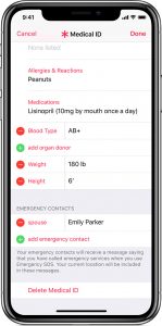 Apple SoS - Add and Remove Contacts